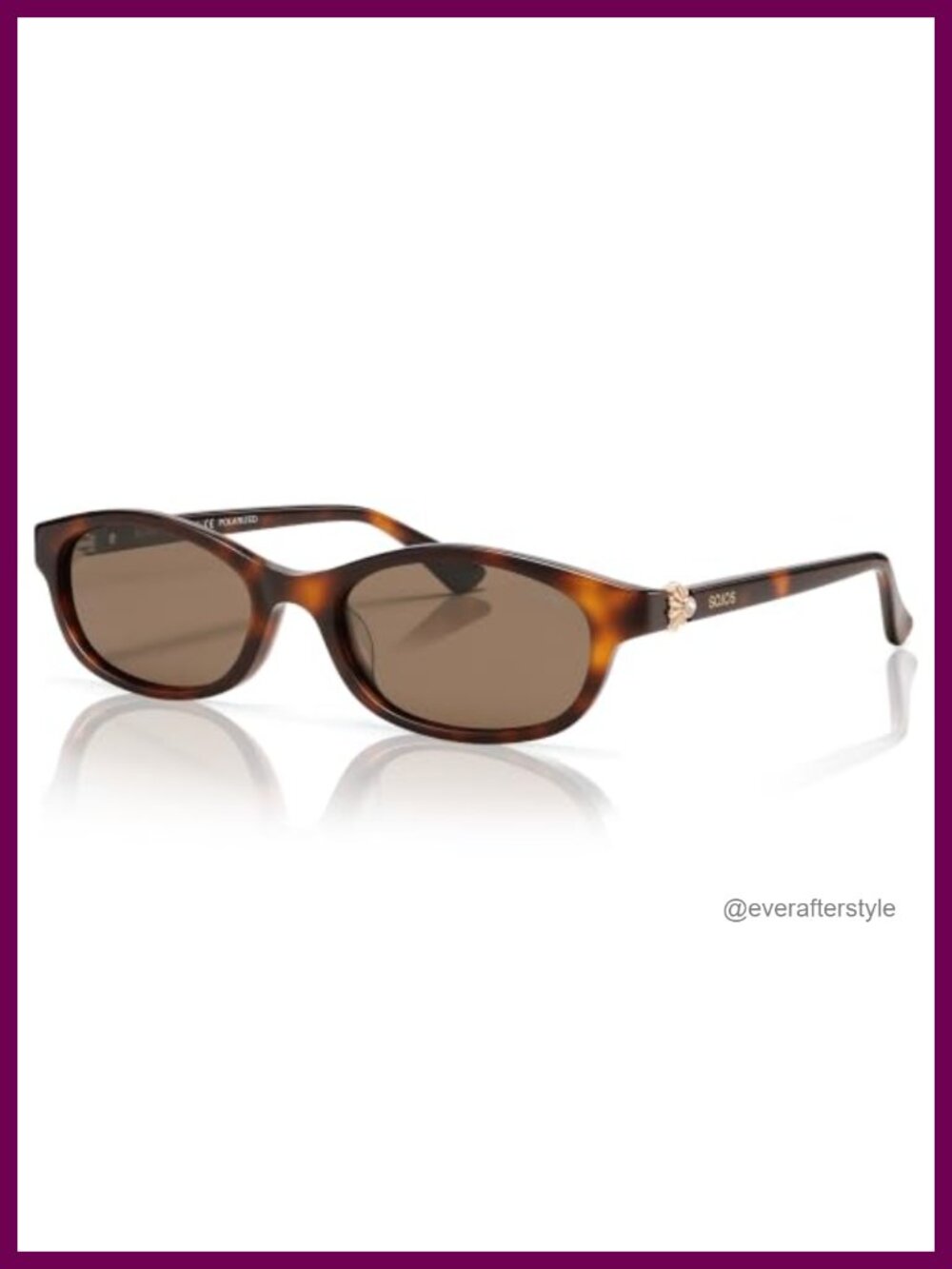 SOJOS Rectangular Acetate Polarized UV400 Sunglasses Retro Driving